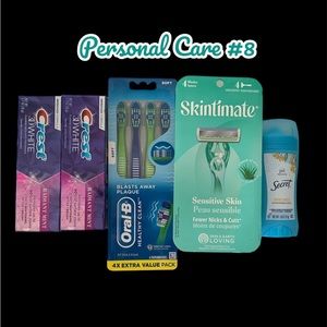 Women’s Personal Care Bundle Skintimate Razors Crest Toothpaste Secret Deodorant